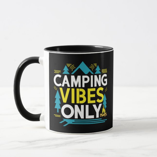 Taza Sólo camping vibes, la belleza de la naturaleza (Izquierda)