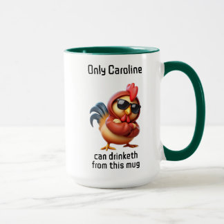 Taza Sólo el nombre del personalizable puede beber de e