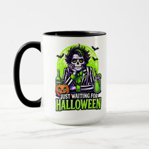Taza Solo Esperando Halloween – Divertida Temporada de
