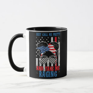 Taza Sólo Llámame Chica De Carrera De Bonito Y Tómame C