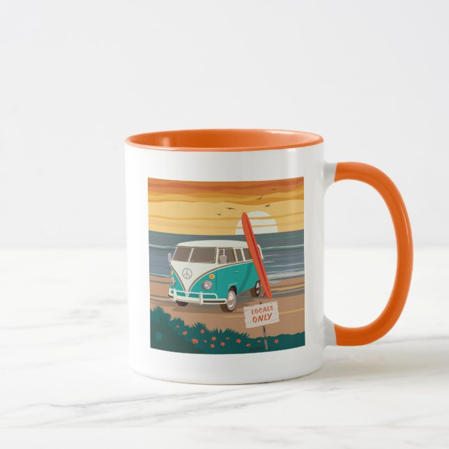 Taza Sólo locales | VW Surf Van (Derecha)