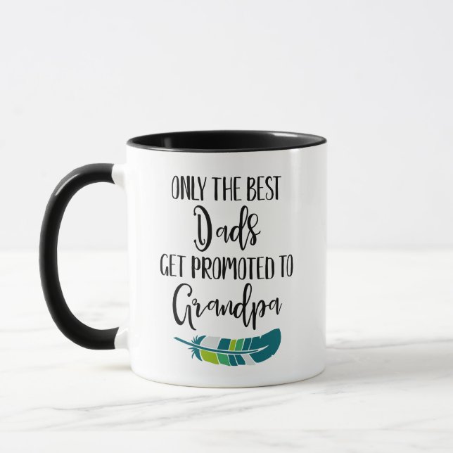 Taza Solo Los Mejores Papás Se Promocionan Al Abuelo (Izquierda)