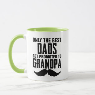 Taza Solo los Mejores Papás son Ascendidos a Café de Ab