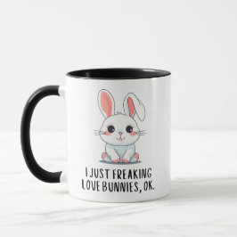 Taza Sólo Me Encantan Los Bunnies De Amor Ok