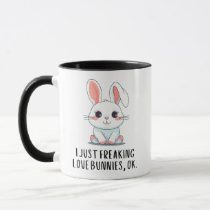 Taza Sólo Me Encantan Los Bunnies De Amor Ok