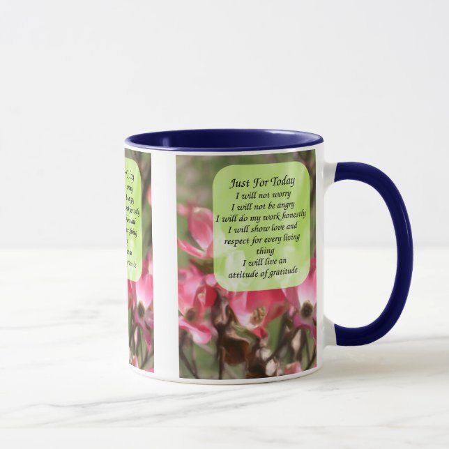 Taza Sólo para hoy Dogwood Floral Inspirador (Derecha)