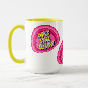 Taza Solo para hoy lema de recuperación Geode 12 pasos