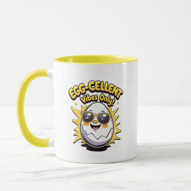 Taza ¡Solo para los huevos! Gracioso café con huevo dul (Izquierda)