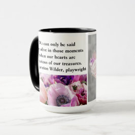 Taza Sólo se puede decir que estamos vivos en esos mome