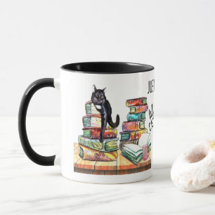 Taza Sólo Un Chica Al Que Le Gustan Los Gatos Y Los Lib