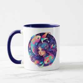 Taza Sólo un Chica de Pisces | Arte de Horóscopo