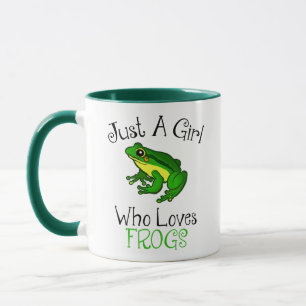 Taza Sólo un Chica que ama a las ranas graciosas