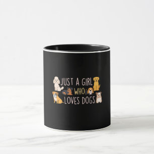 Taza Sólo un Chica que ama a los perros