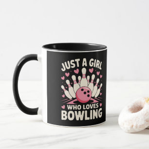 Taza Sólo un Chica que ama Bowling