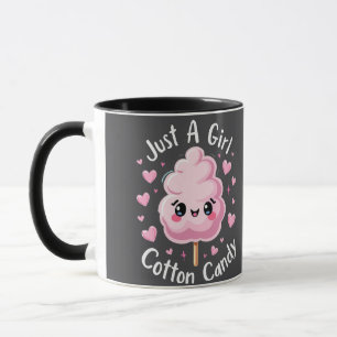 Taza Sólo un Chica que ama el algodón dulce
