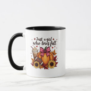 Taza Sólo un Chica que ama el latte de especias de cala