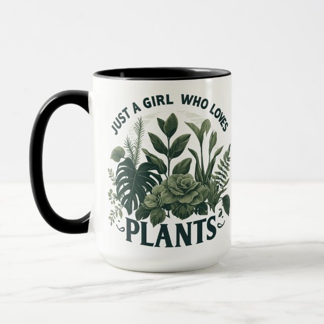 Taza Solo un Chica que ama las plantas (Izquierda)