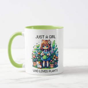 Taza Sólo un Chica que ama las plantas