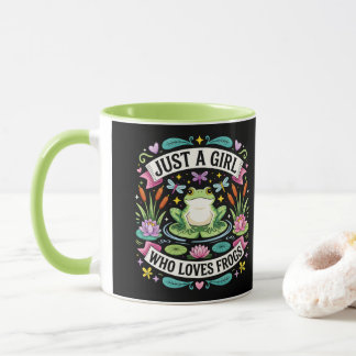 Taza Sólo un chica que ama las ranas