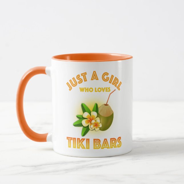 Taza Sólo un Chica que ama los bares de Tiki (Izquierda)