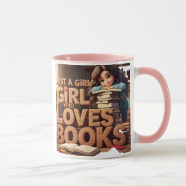 Taza Sólo un Chica que ama los libros