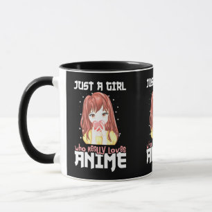 Taza Sólo Un Chica Que De Verdad Ama A Anime