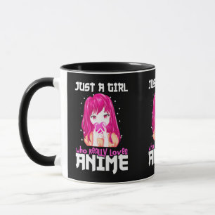 Taza Sólo Un Chica Que De Verdad Ama A Anime