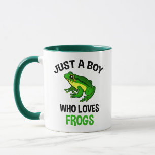 Taza Solo un chico que ama a las ranas