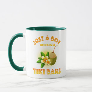 Taza Solo un chico que ama los bares de Tiki