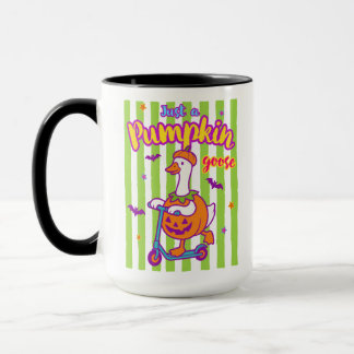Taza Sólo un ganso de calabaza de Halloween