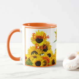 Taza Solo un girasol silvestre personalizado