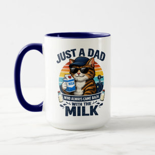 Taza Solo un papá que siempre vino Gato divertido Día