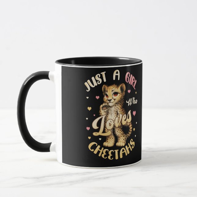 Taza Sólo una Chica que ama a las mujeres gueparitas (Izquierda)