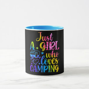 Taza Solo una chica que ama acampar   