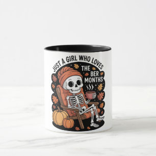 Taza Solo una chica que ama la Navidad de los meses Ber