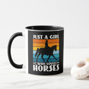 Taza Solo una chica que ama los caballos Dueña divertid