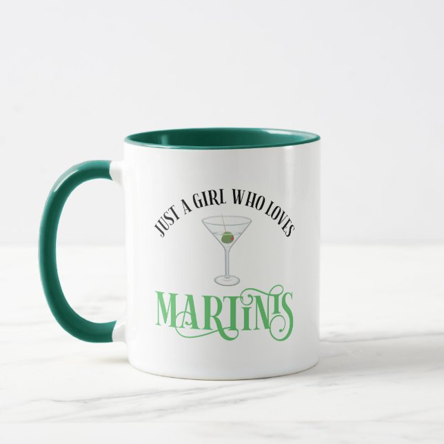 Taza Solo Una Chica Que Ama Los Martinis (Izquierda)