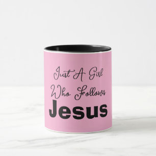 Taza Sólo una chica que sigue a Jesús