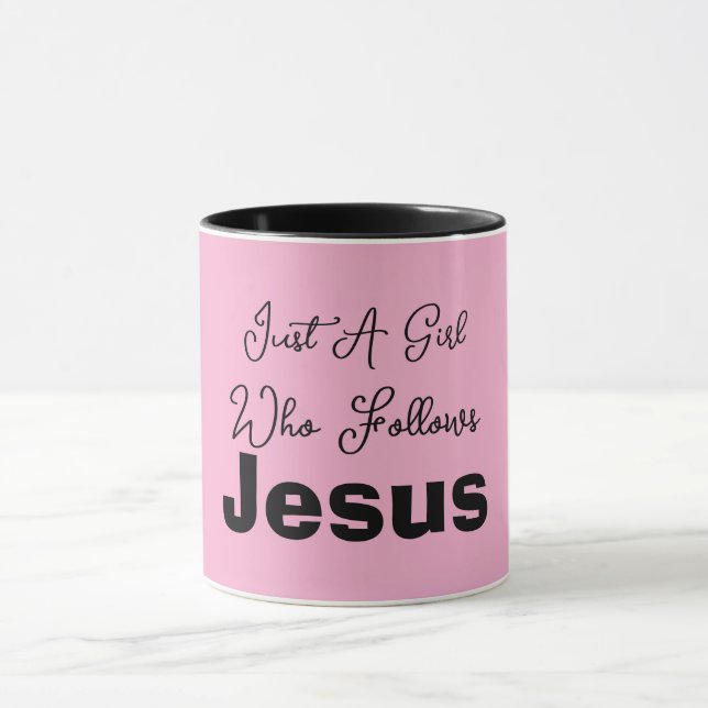 Taza Sólo una chica que sigue a Jesús (Centro)
