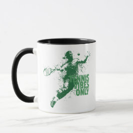 Taza Solo Vibraciones de Tenis Retro Grunge Salpicadura
