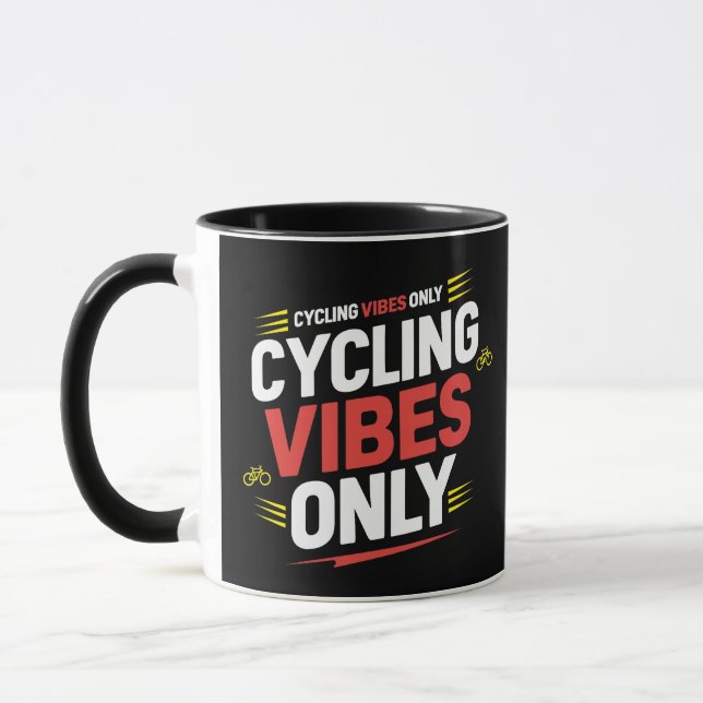 Taza Sólo vibraciones en bicicleta (Izquierda)