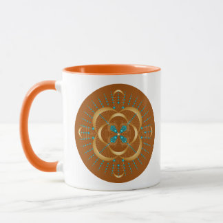 Taza Sombra de Chakra Sacra Mandala Dos Mug de Tono