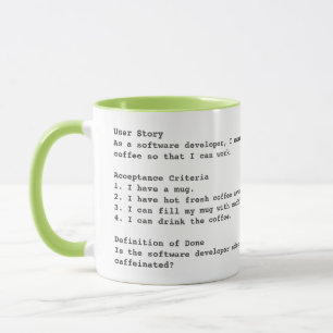 Taza Sombra de criterios de aceptación de historias de