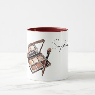 Taza Sombra de ojos de crema marrón