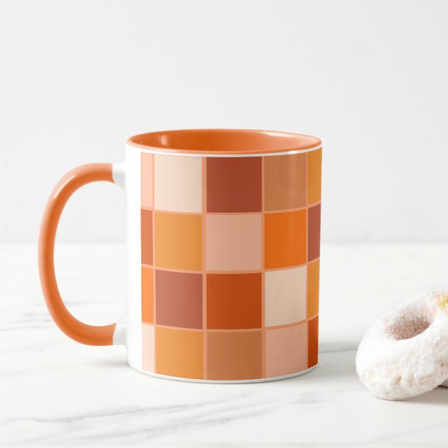 Taza Sombras de plazas Naranjas (Con donut)
