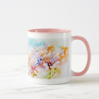 Taza "Sombras en impresión del colibrí de los pasteles"