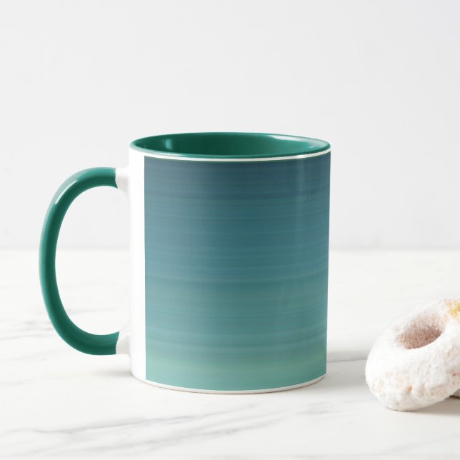 Taza Sombreado de color Verde azulado de suceso (Con donut)