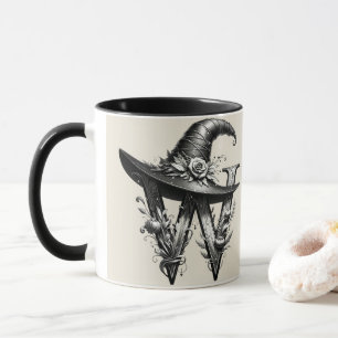 Taza Sombrero de Bruja Negra Carta Bruja Personalizada 