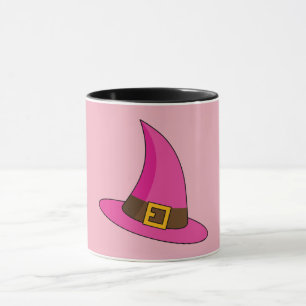 Taza Sombrero de Bruja Rosa