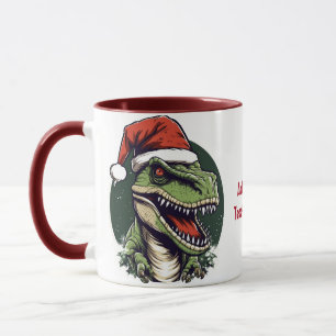 Taza Sombrero de Santa Dinosaurio Rex Fiesta Divertida 